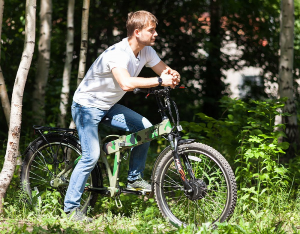 Велогибрид eltreco patrol кардан 24